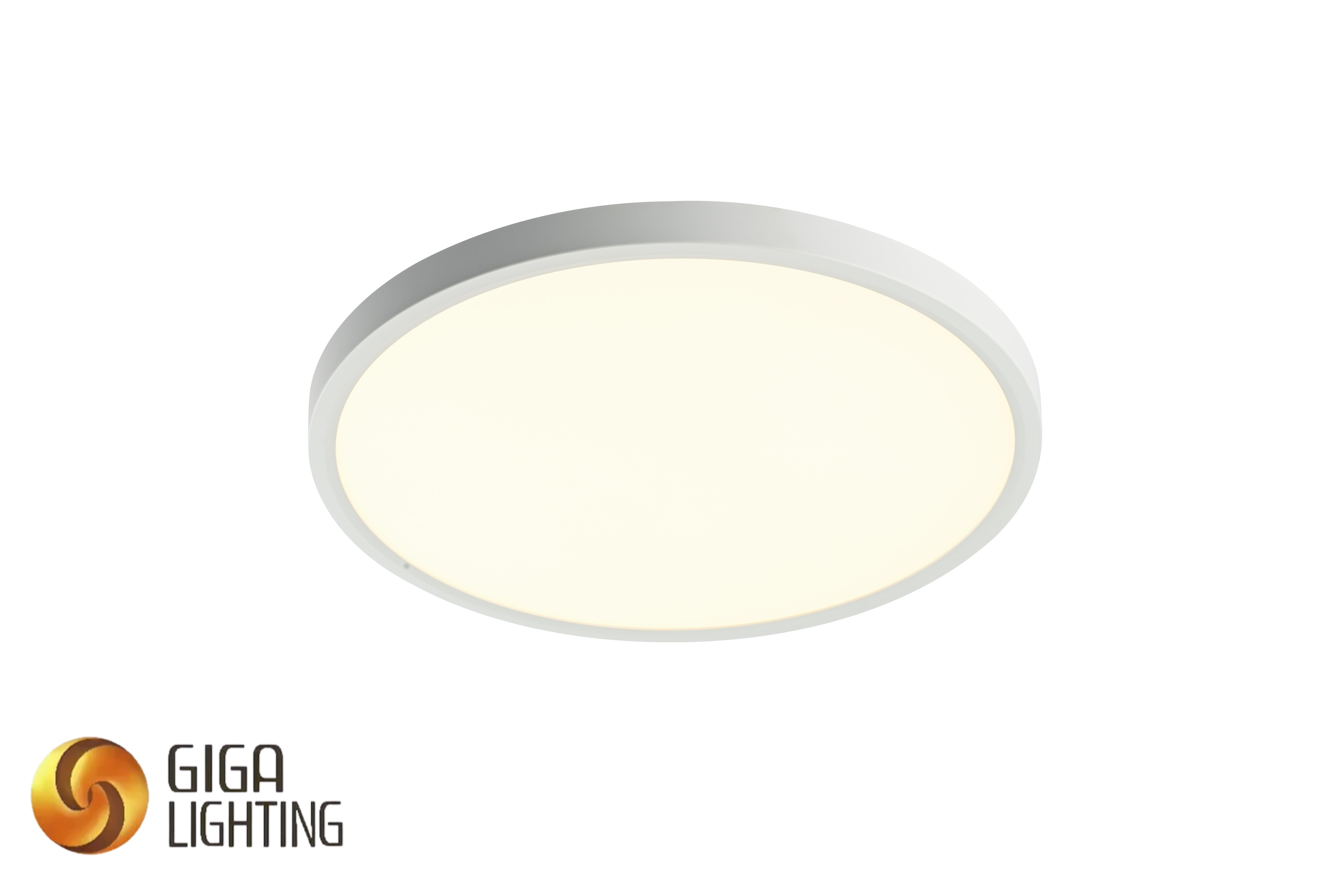 IP40 Ultra-mince D23CM en plastique rond blanc LED plafonnier moderne 3CCT Surface panneau lampe