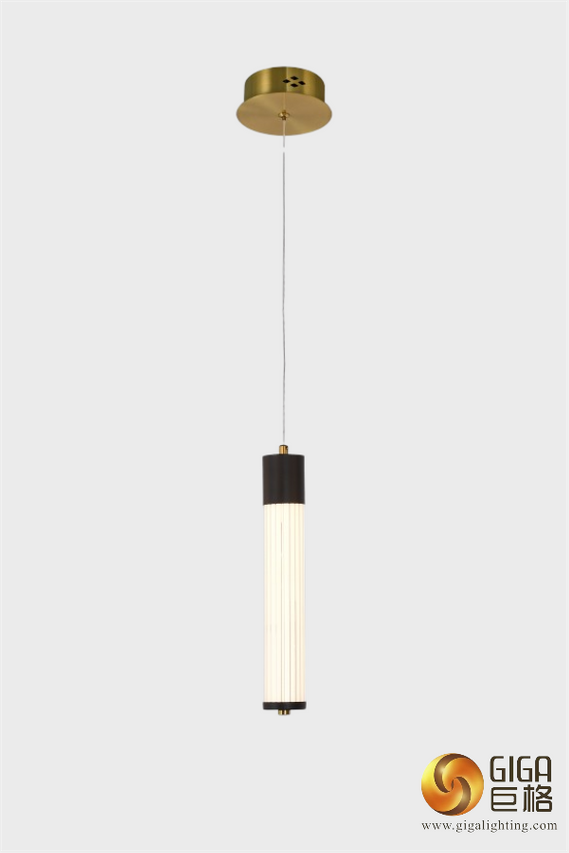 Personnalité créative luxe moderne grand cylindre Long lumineux lampe à suspension LED