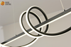 CE spirale conception linéaire pendentif moderne LED lustre pendentif LED éclairages salon maison salle à manger conçu lustre