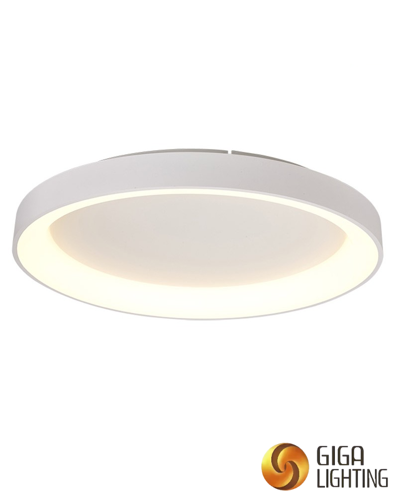 Plafonnier led rond en bois, original, D42, D62, D82, 40/60/80W, blanc, noir, or 