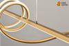 CE spirale conception linéaire pendentif moderne LED lustre pendentif LED éclairages salon maison salle à manger conçu lustre