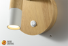 CB + EMC nordique 85 V-265 V lampe murale LED en bois interrupteur à pouce grossiste d'usine