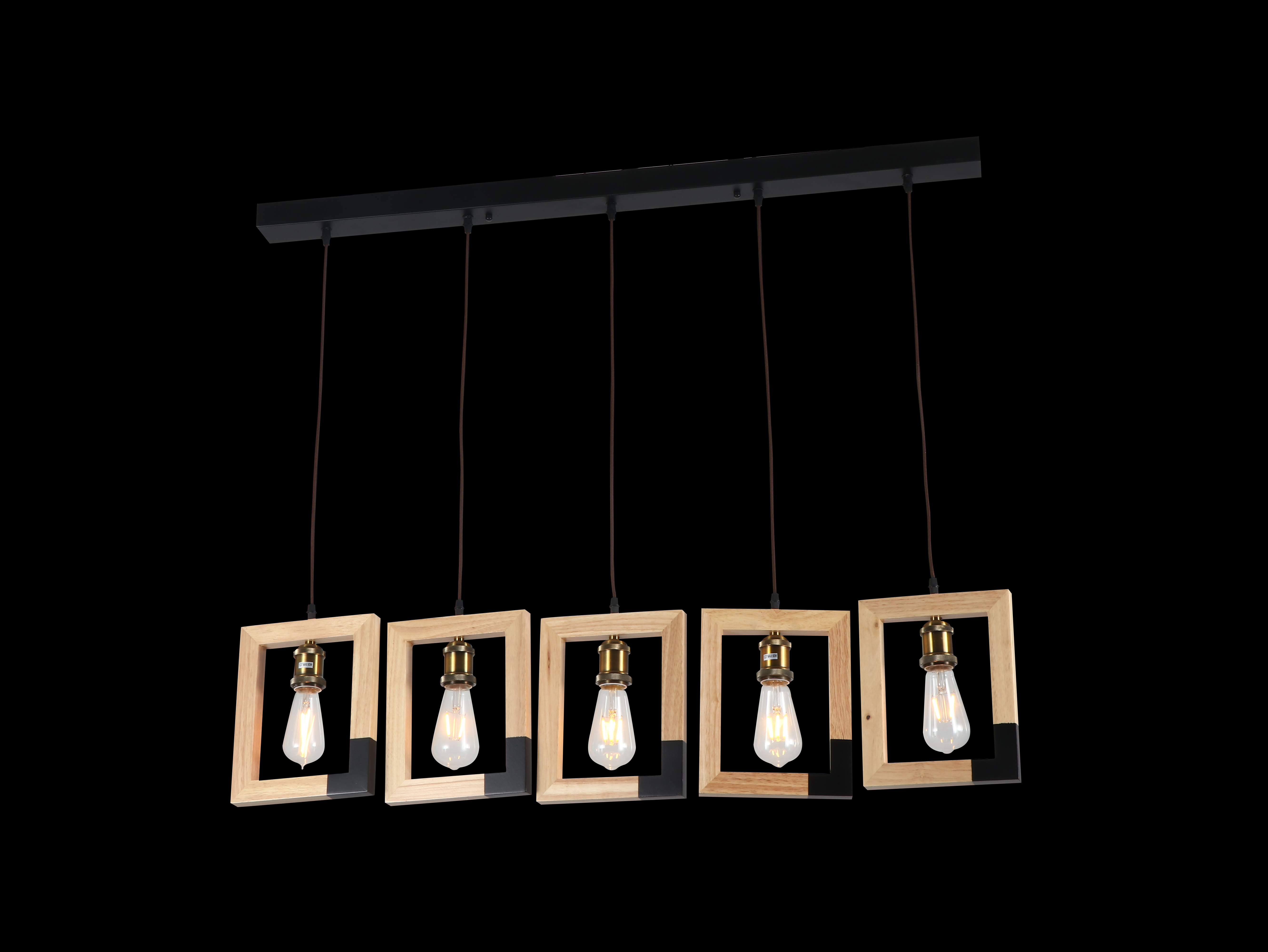 Lampe suspendue E27 avec accents