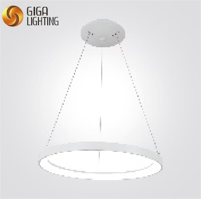 Lampe suspendue en anneau LED minimaliste originale, lustre rond créatif