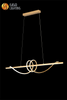 CE spirale conception linéaire pendentif moderne LED lustre pendentif LED éclairages salon maison salle à manger conçu lustre