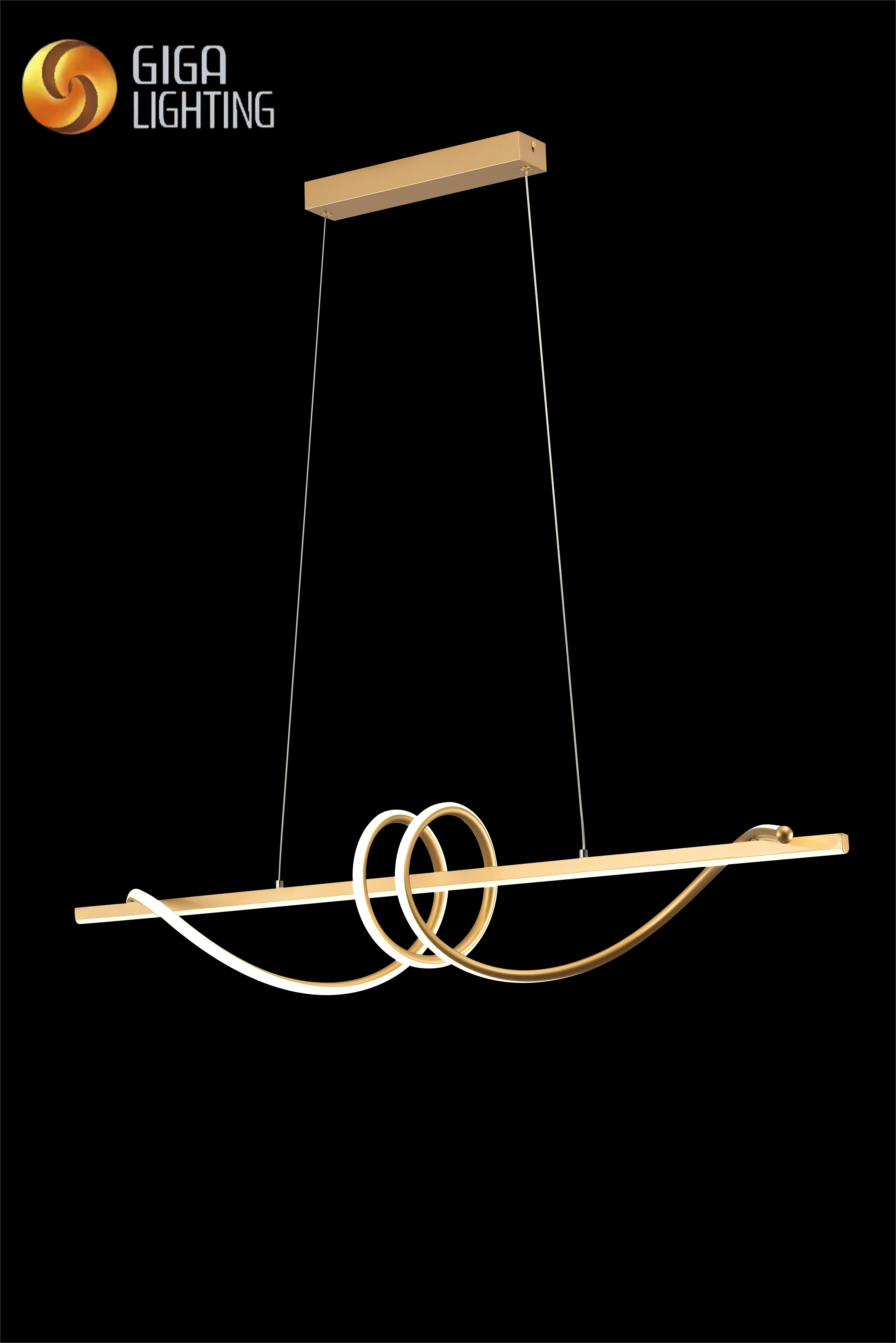 CE spirale conception linéaire pendentif moderne LED lustre pendentif LED éclairages salon maison salle à manger conçu lustre