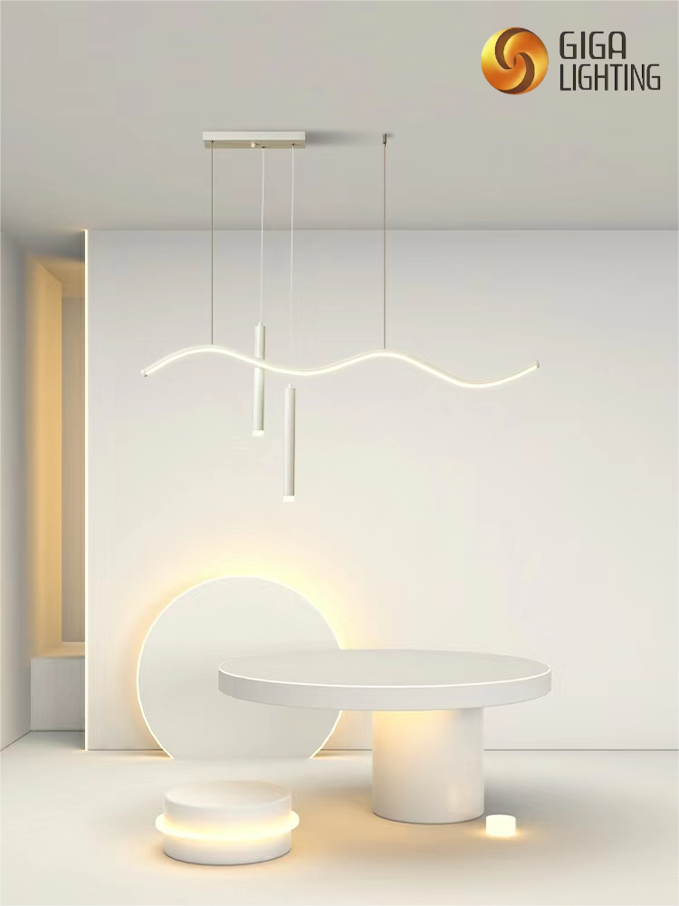 Créatif minimaliste nordique pendentif LED lampe bar lustre lumière