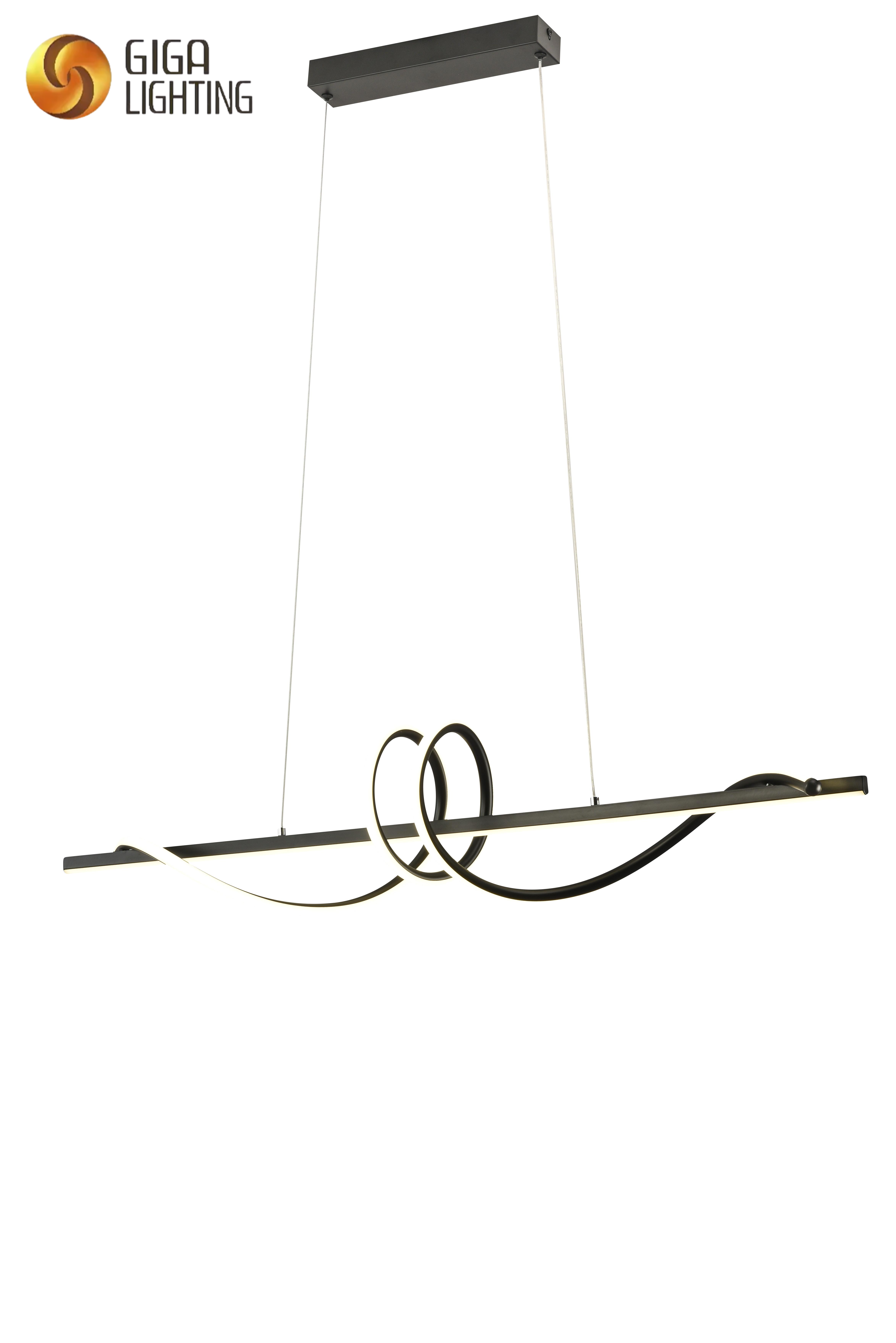 CE spirale conception linéaire pendentif moderne LED lustre pendentif LED éclairages salon maison salle à manger conçu lustre