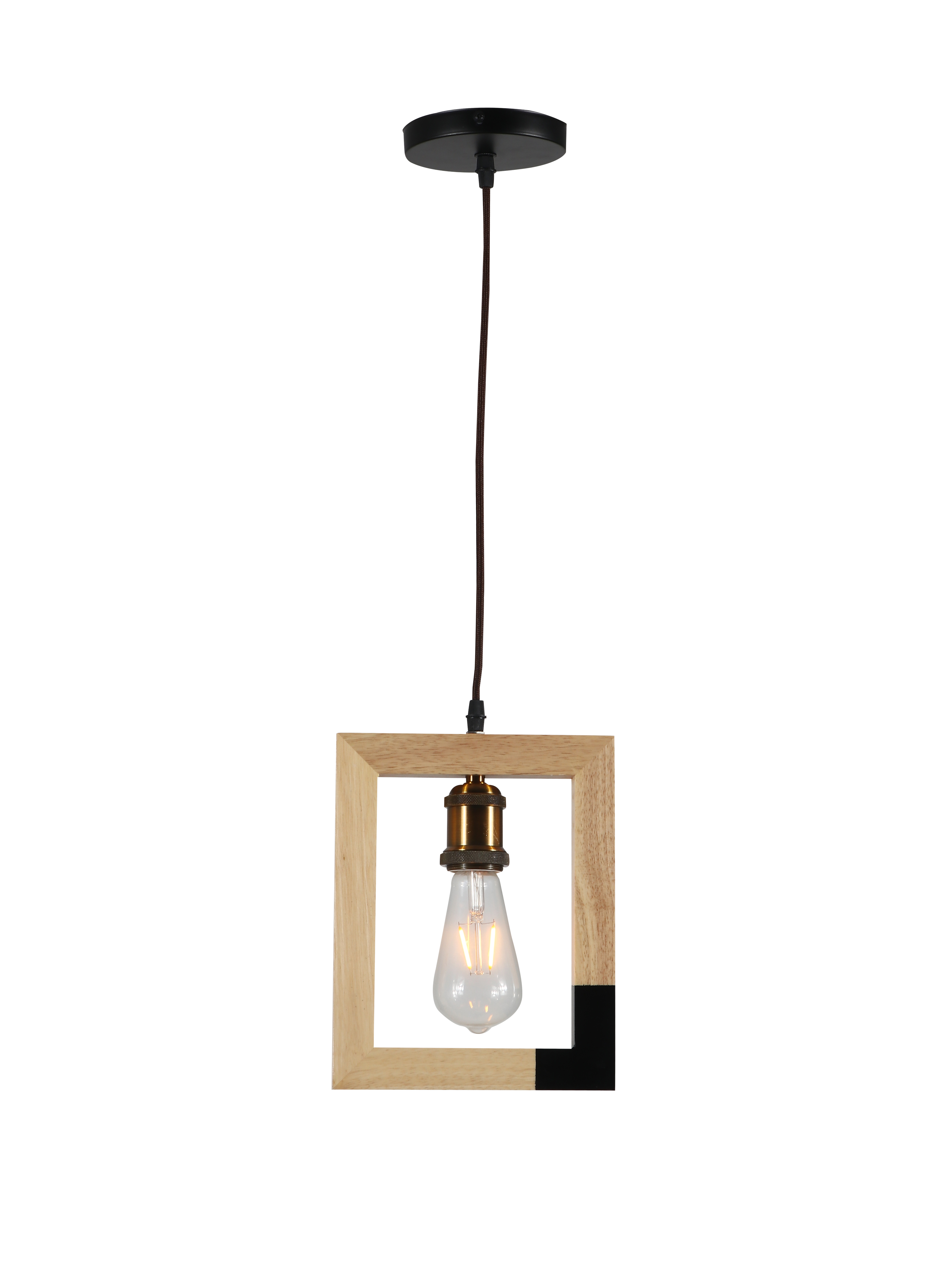 Lampe suspendue E27 avec accents