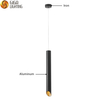 CE CB classique minimaliste en aluminium Long Tube LED suspension 