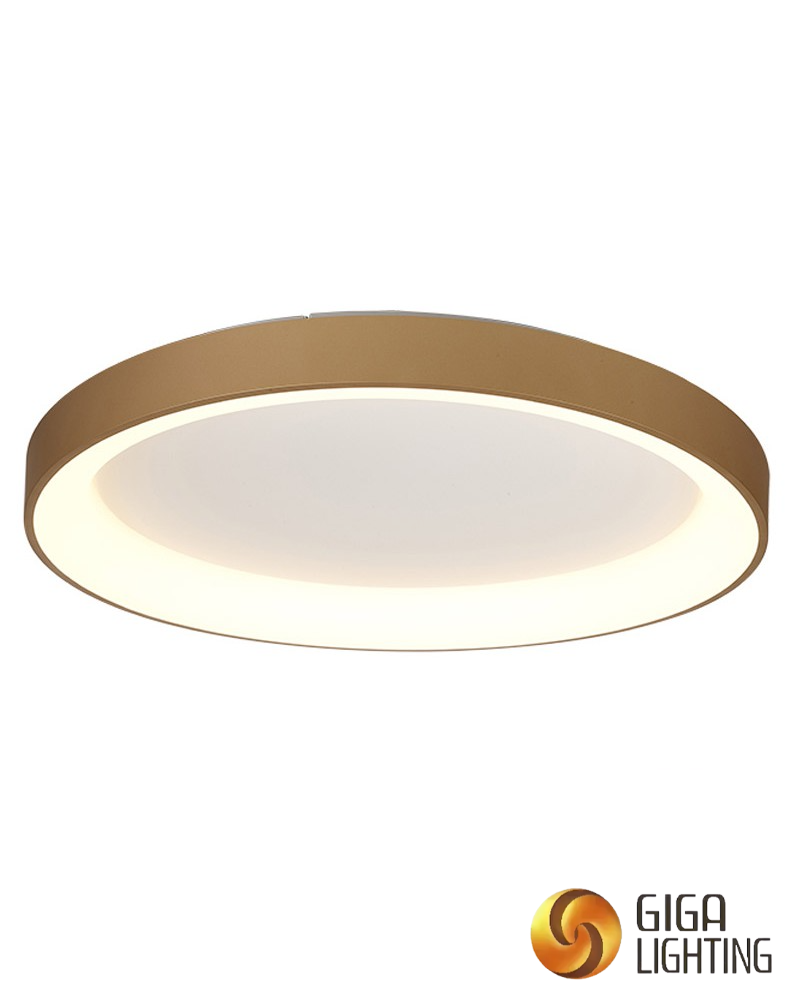 Plafonnier led rond en bois, original, D42, D62, D82, 40/60/80W, blanc, noir, or 