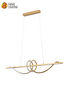 CE spirale conception linéaire pendentif moderne LED lustre pendentif LED éclairages salon maison salle à manger conçu lustre