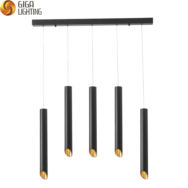 CE CB classique minimaliste en aluminium Long Tube LED suspension 