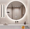 Miroir étanche IP44 CB EMC avec lumière LED, miroir de salle de bains mural, toilettes