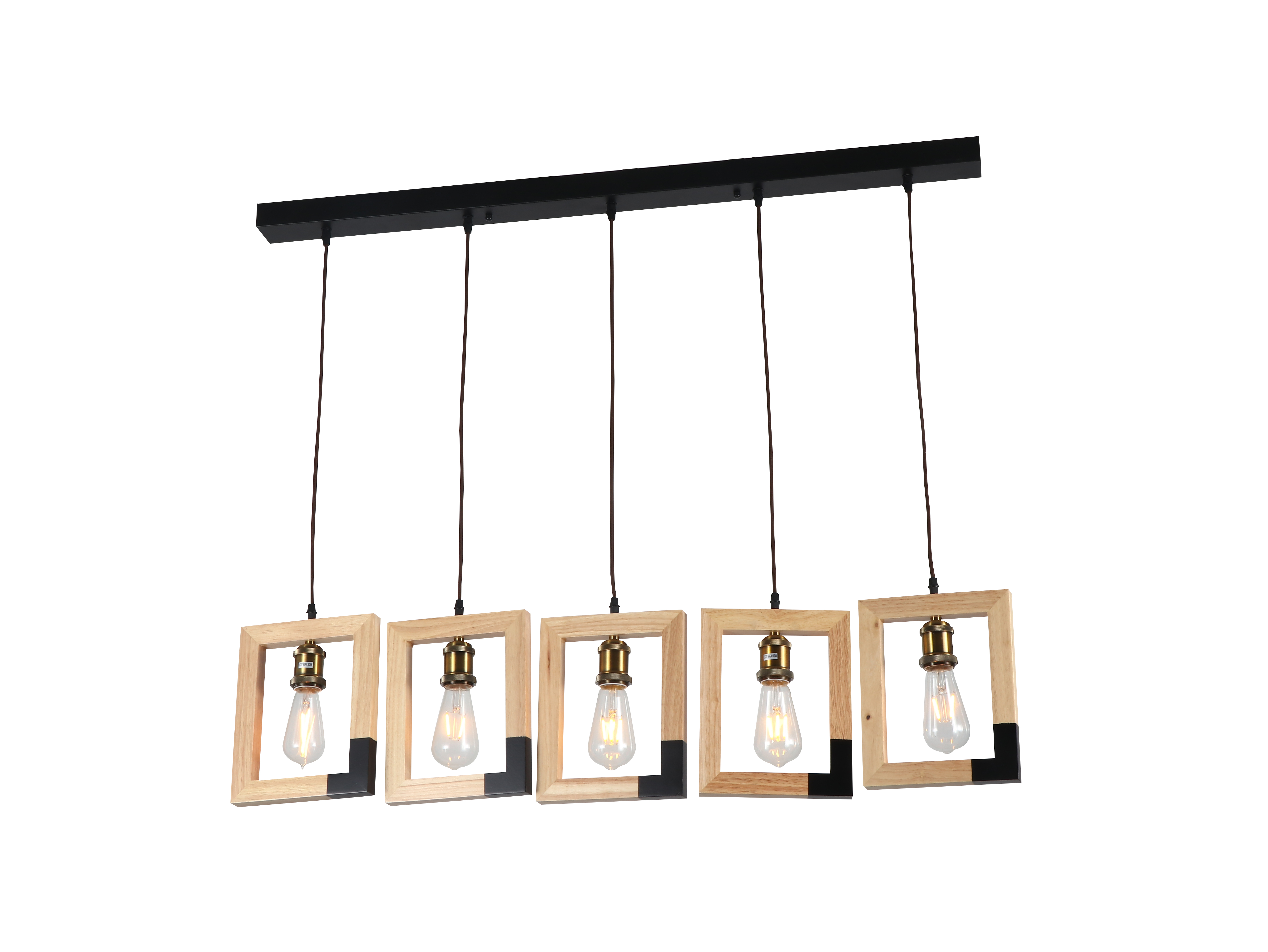 Lampe suspendue E27 avec accents