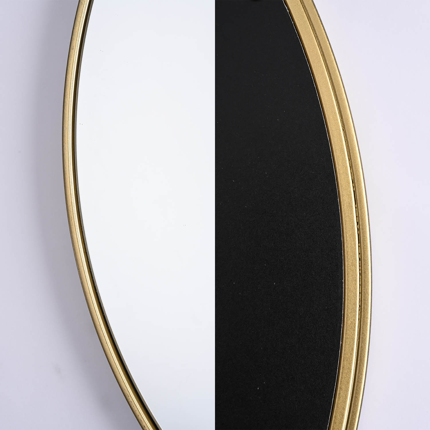 Miroir de salle de bain, miroir rond simple miroir rond en aluminium miroir de salle de bain perforé moderne nordique avec LED étanche et anti-buée