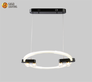 Lampes suspendues à anneau rond à LED transparentes CE TUV VDE Lampes suspendues à anneau rond en acrylique - Attirez les clients Améliorez la visibilité Maximisez les profits Solutions d'éclairage durables et efficaces