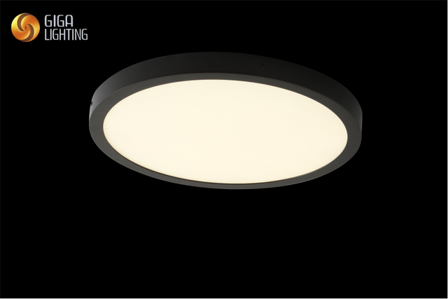 Le panneau lumineux mené par Surface standard européen 3CCT DIP allume la salle de bains IP40 rond Ultra-mince ABS 