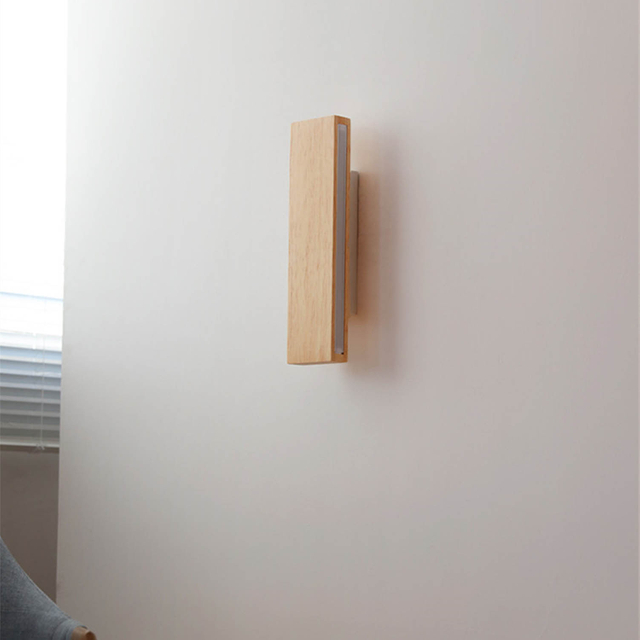 Applique en bois rotative moderne de LED de mur de la lampe LED de rectangle moderne rotatif de la CE ROHS