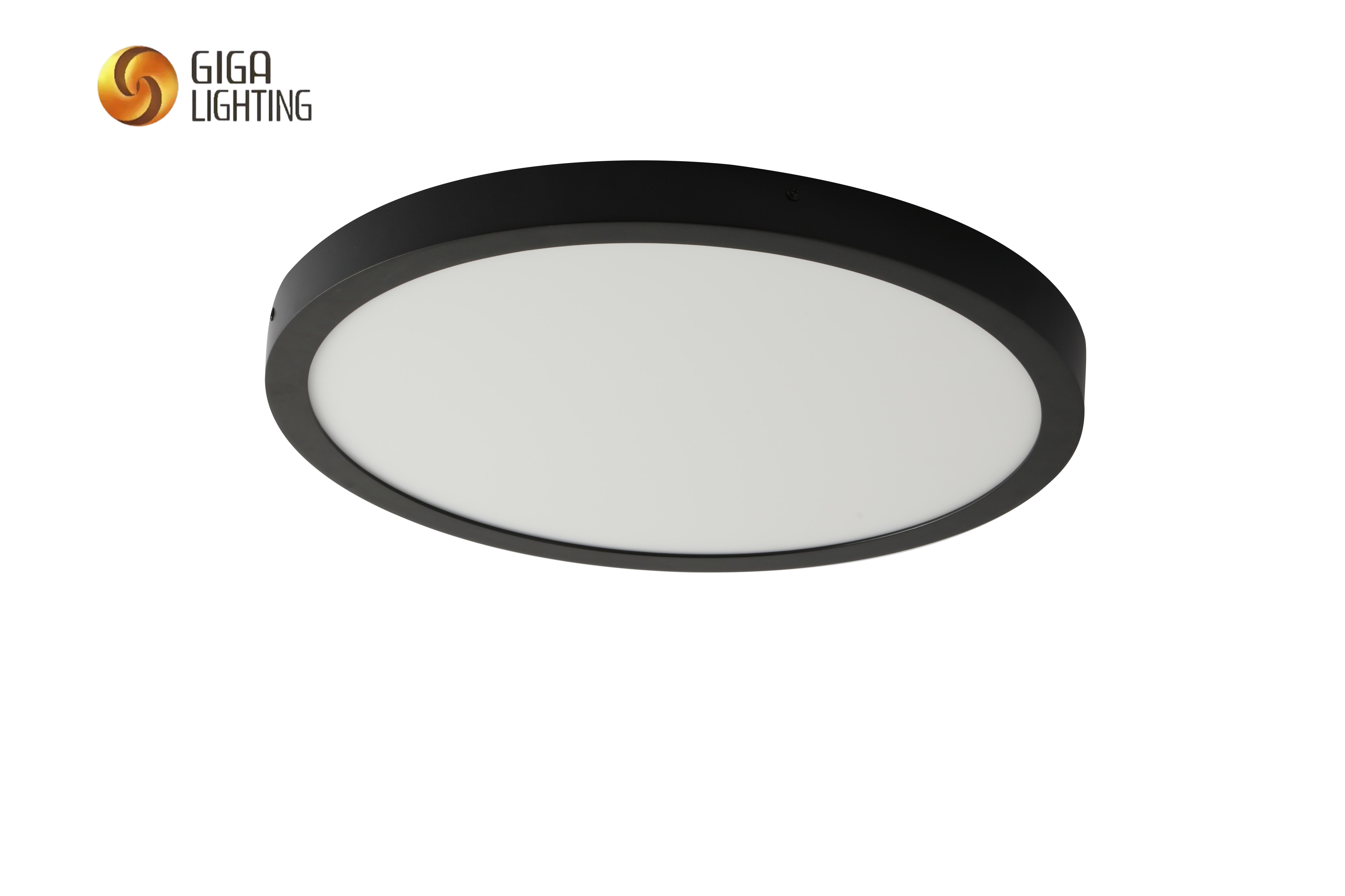 Le panneau lumineux mené par Surface standard européen 3CCT DIP allume la salle de bains IP40 rond Ultra-mince ABS 