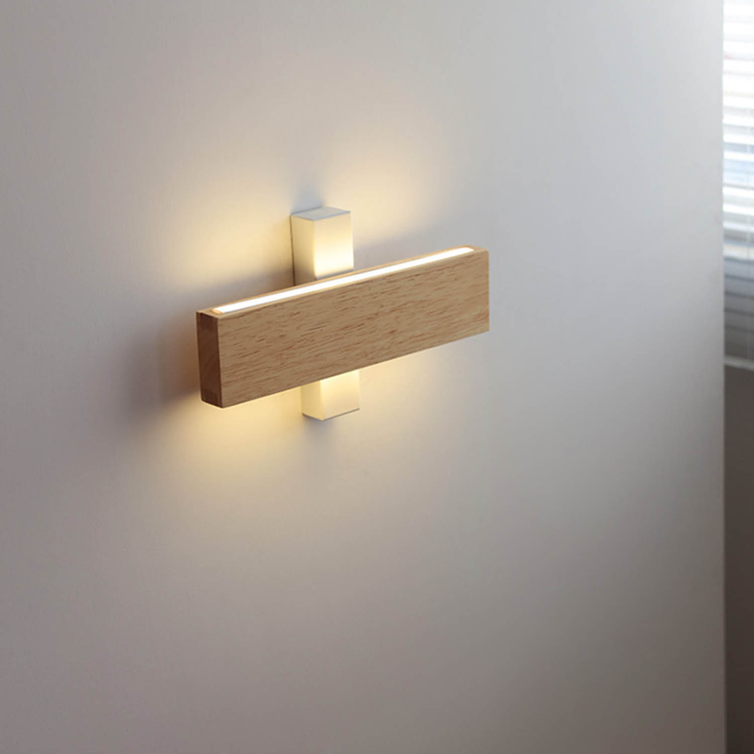 Applique en bois rotative moderne de LED de mur de la lampe LED de rectangle moderne rotatif de la CE ROHS